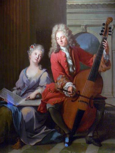 Jjean-Marc nattier The Music Lesson oil painting image